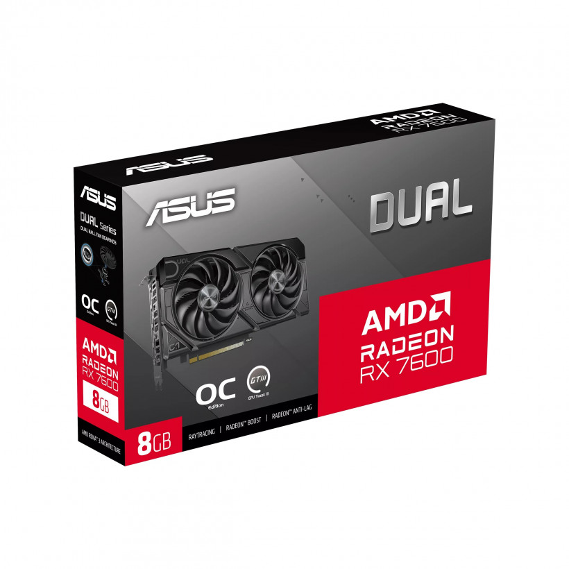 Видеокарта Asus DUAL-RX7600-O8G (90YV0LD0-M0NA00)  Фото №11